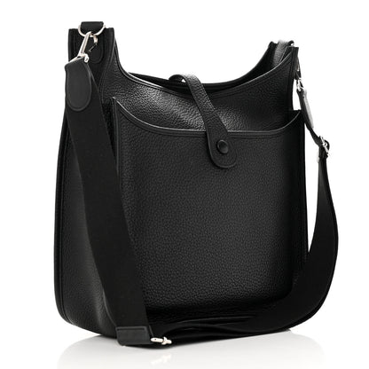 Hermes Taurillon Clemence Evelyne III GM Black 3 of 14