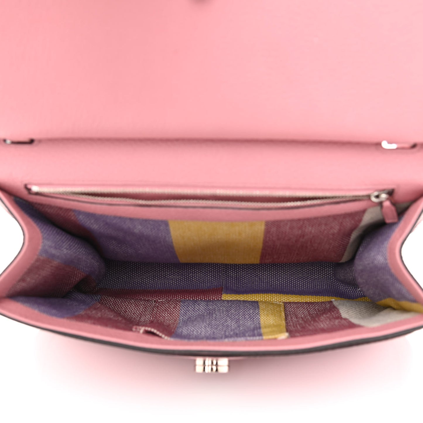 Cellarius Calfskin Medium Bamboo Daily Flap Shoulder Bag Carmine Rose