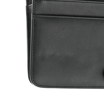 Chanel Calfskin Painted Chevron Embossed Boy Wallet On Chain WOC Black 15 of 15