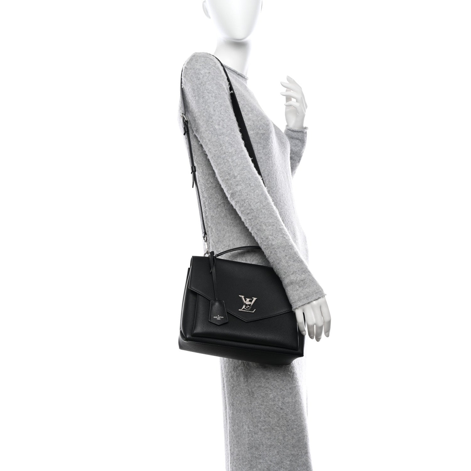 Louis Vuitton Soft Calfskin My Lockme Top Handle Black 2 of 9