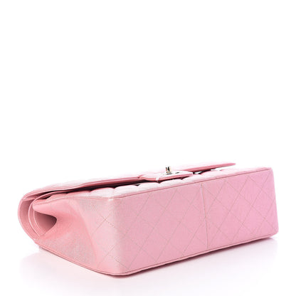 Chanel Iridescent Caviar Quilted Jumbo Double Flap Rose Pink 4 of 11