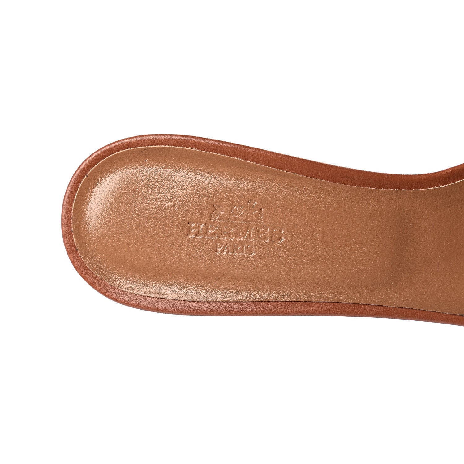 Hermes Calfskin Oasis Sandals 38.5 Gold 7 of 12