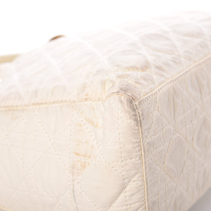 Christian Dior Nylon Cannage Medium Lady Dior White 15 of 22