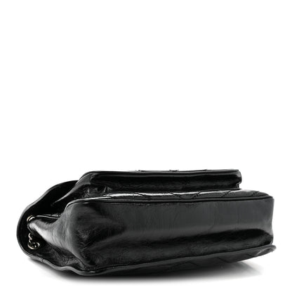 Saint Laurent Crinkled Calfskin Matelasse Monogram Large Niki Chain Satchel Black 4 of 10