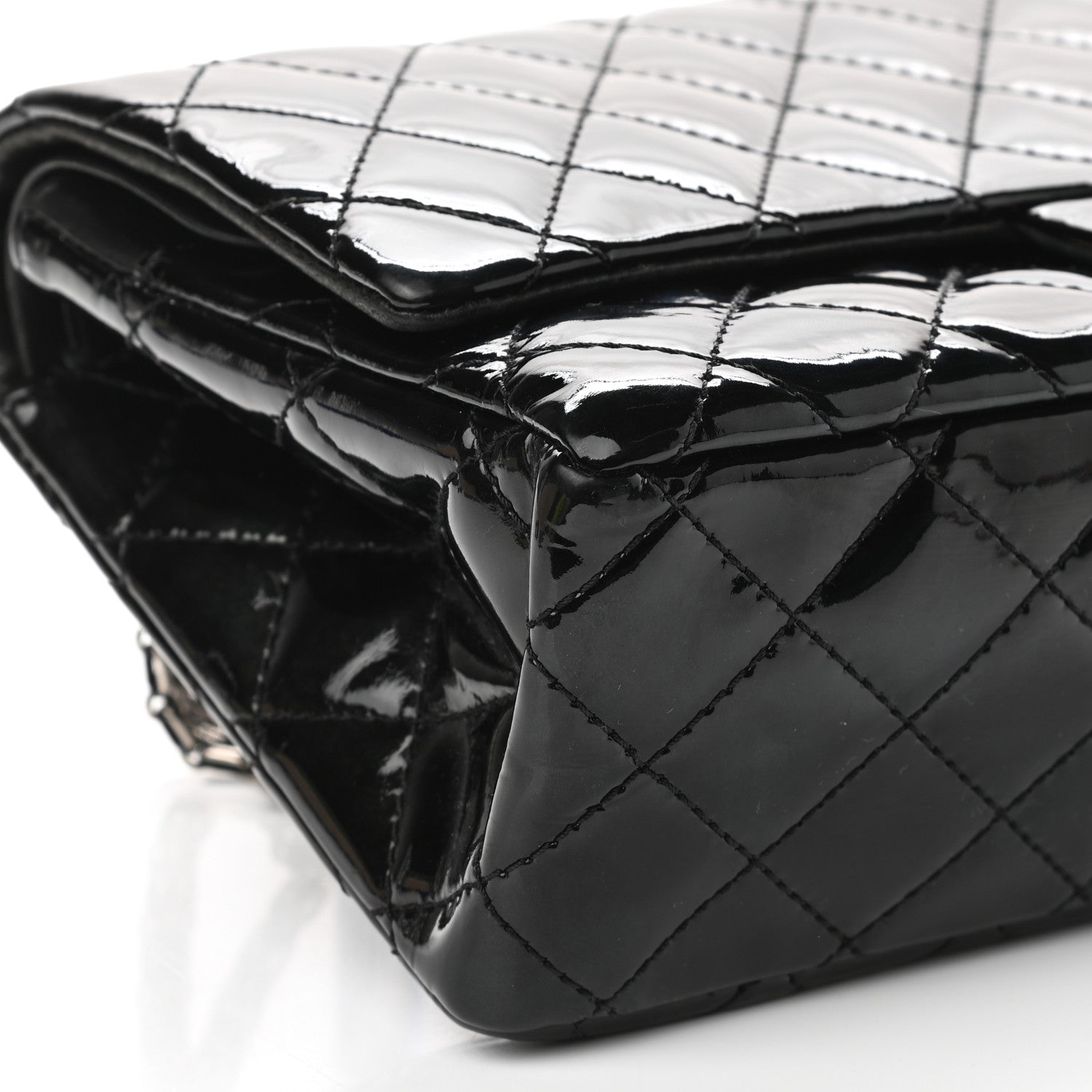 Chanel Patent Quilted 2.55 Reissue 226 Flap Black 8 of 9