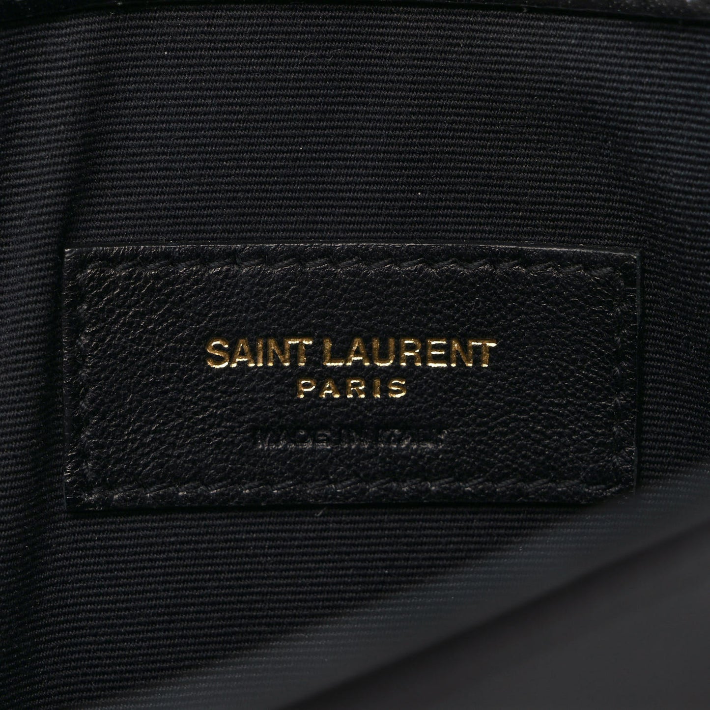 Smooth Shiny Calfskin Monogram Uptown Pouch Black