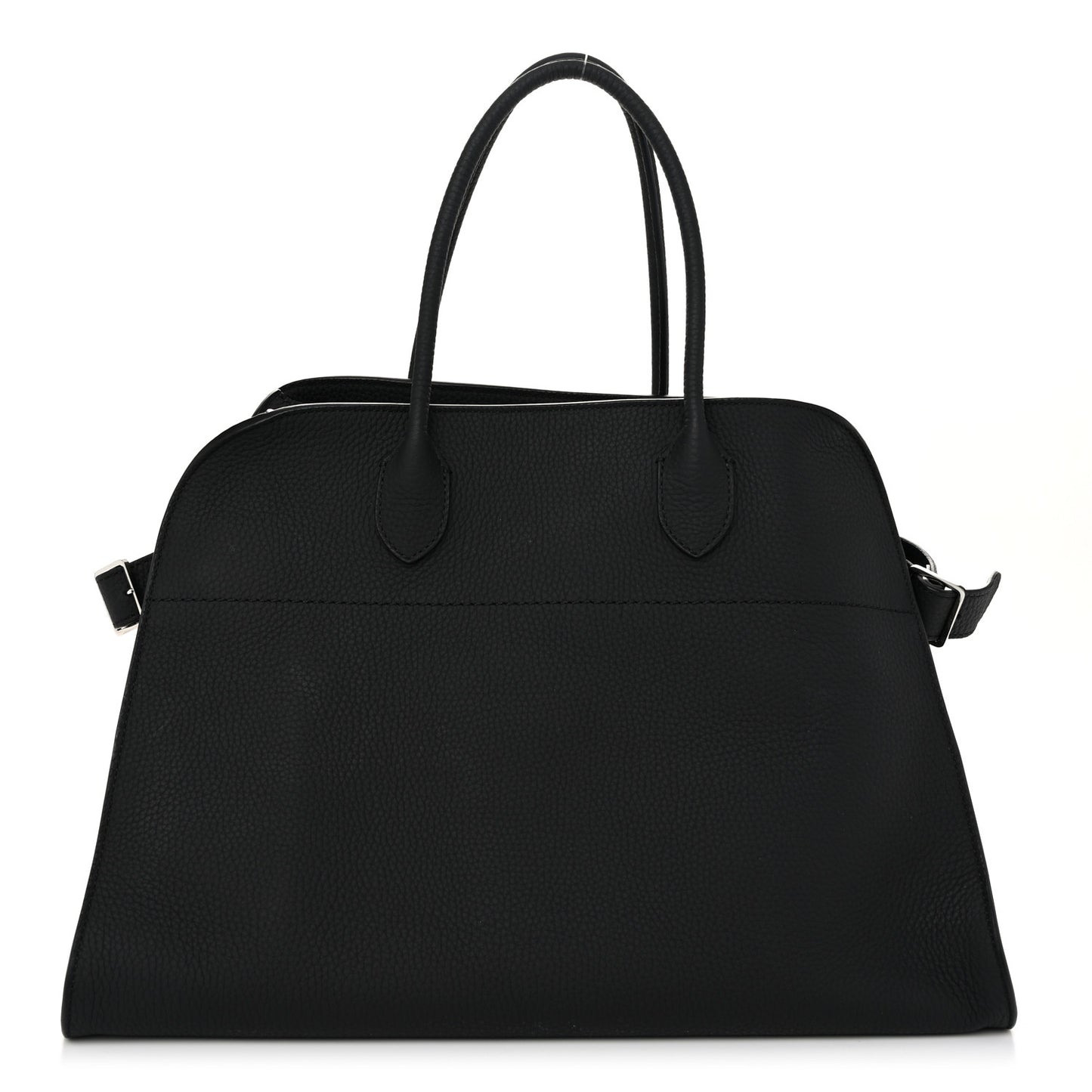 Matte Grained Calfskin Soft Margaux 15 Black
