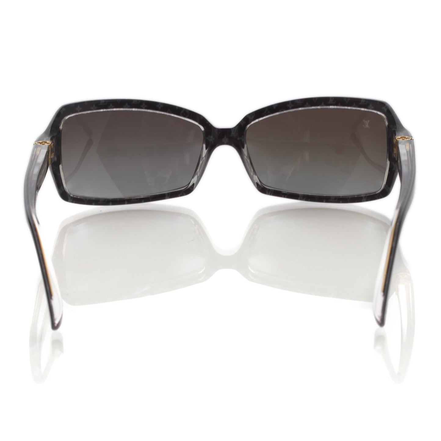 Acetate Frame Monogram Sunglasses Black