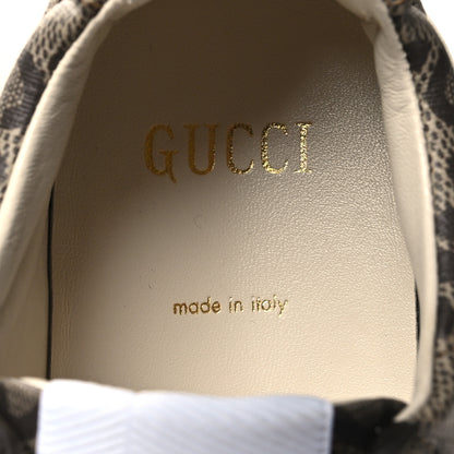 Gucci Maxi GG Supreme Monogram Gucci 100 Womens Rhyton Sneakers 37 Beige Ebony 8 of 9