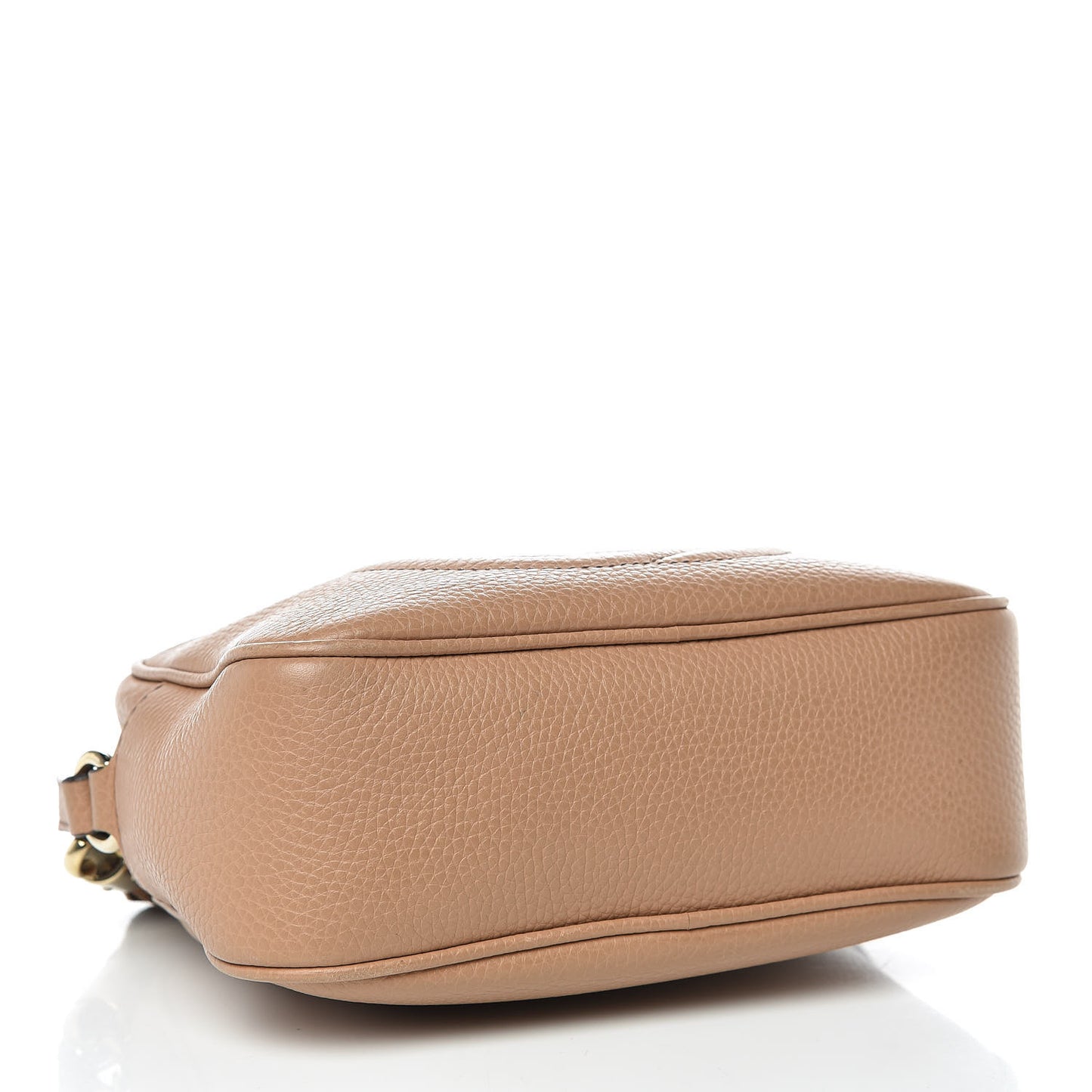 Pebbled Calfskin Small Soho Disco Bag Rose Beige