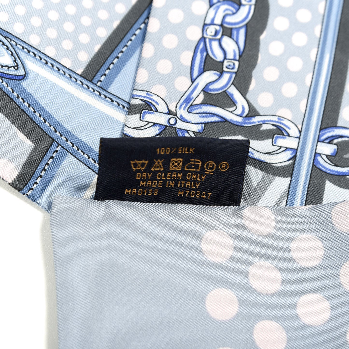 Silk Monogram Pop Confidential Bandeau Light Blue