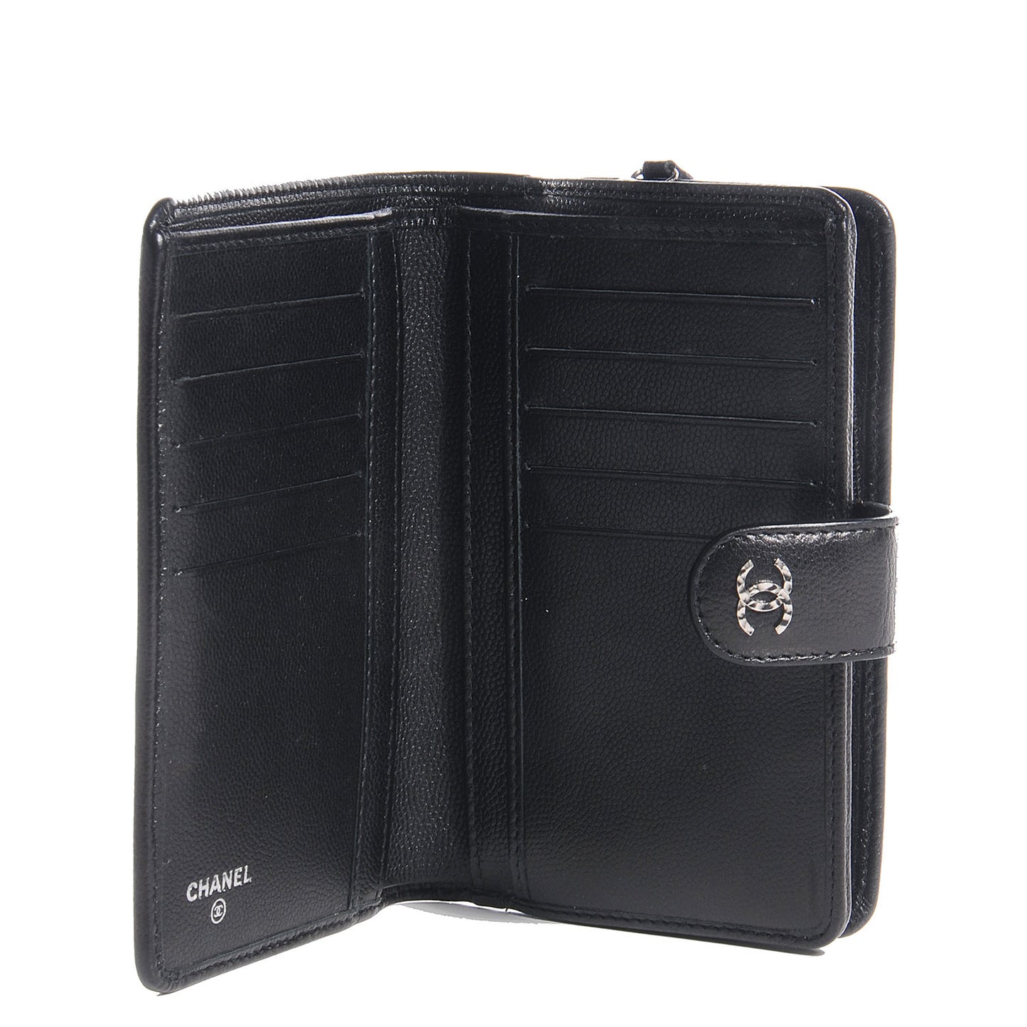 Caviar Sevruga Zip Pocket Wallet Black