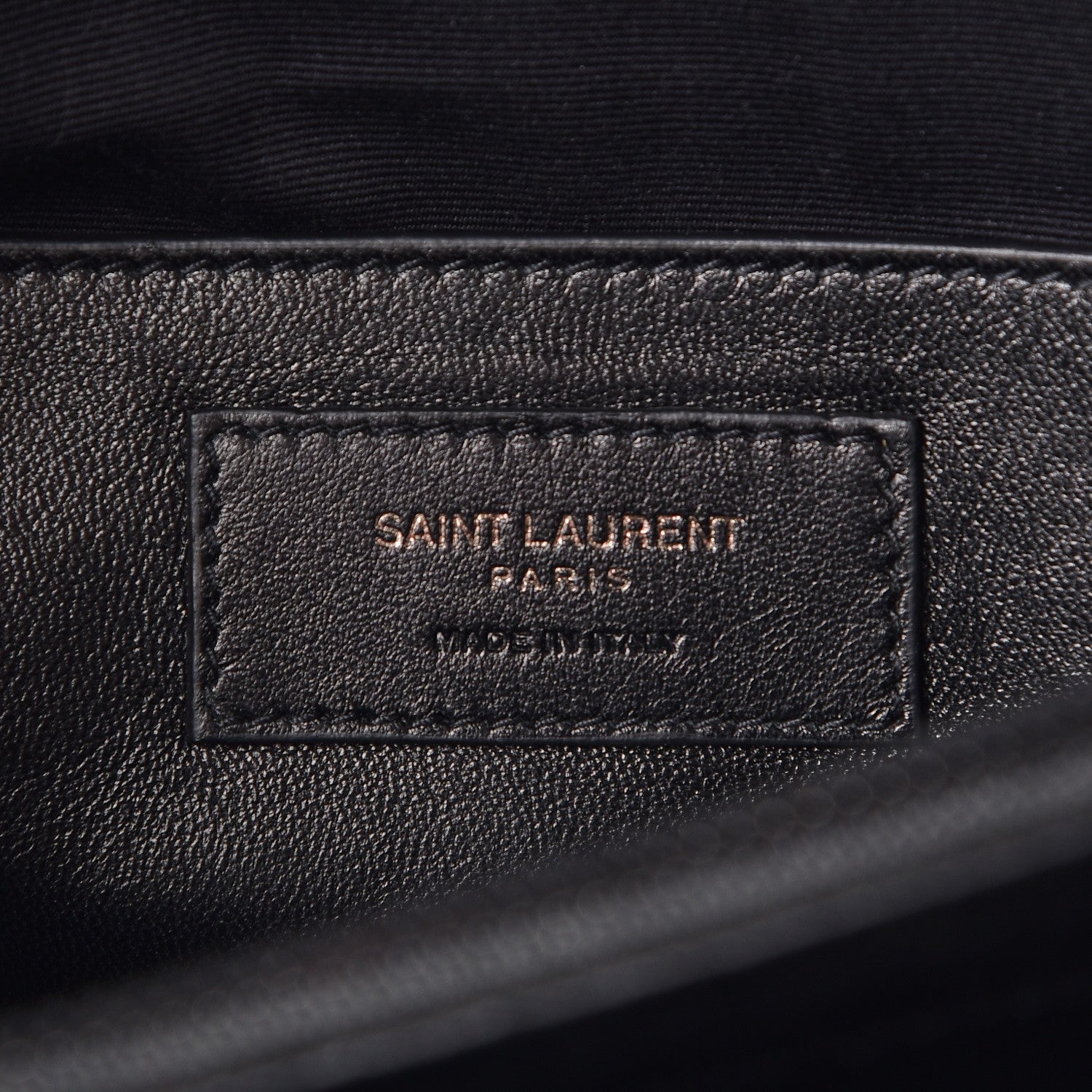 Saint Laurent Sheepskin Matelasse Chevron Monogram Monochrome Large College Satchel Black 6 of 7