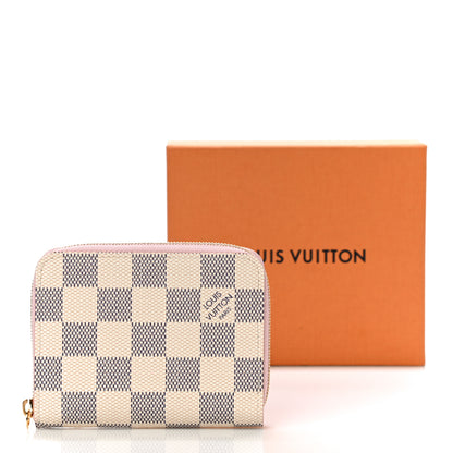 Louis Vuitton Damier Azur Zippy Coin Purse Rose Ballerine 10 of 10