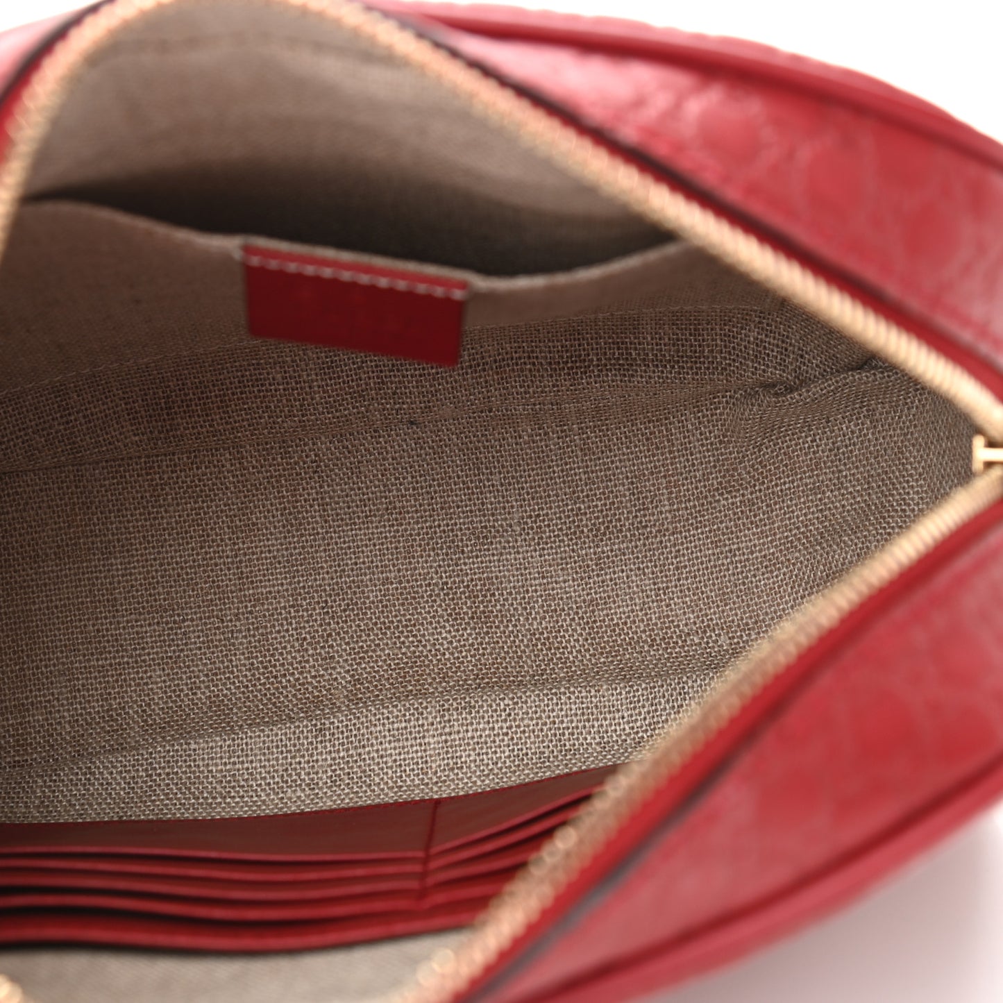 Microguccissima Mini Bree Messenger Bag Red
