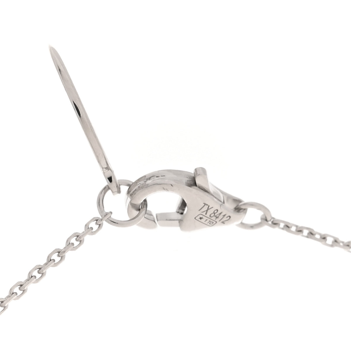 18K White Gold Diamond .30ct C De Cartier Pendant Necklace