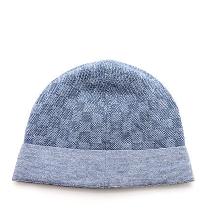 Louis Vuitton Wool Petit Damier Hat NM Light Blue 3 of 5