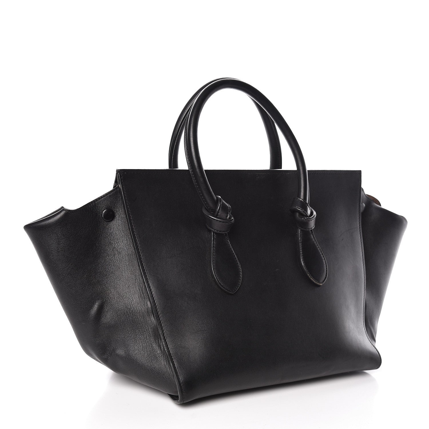 Celine Smooth Calfskin Small Tie Knot Tote Black 3 of 14