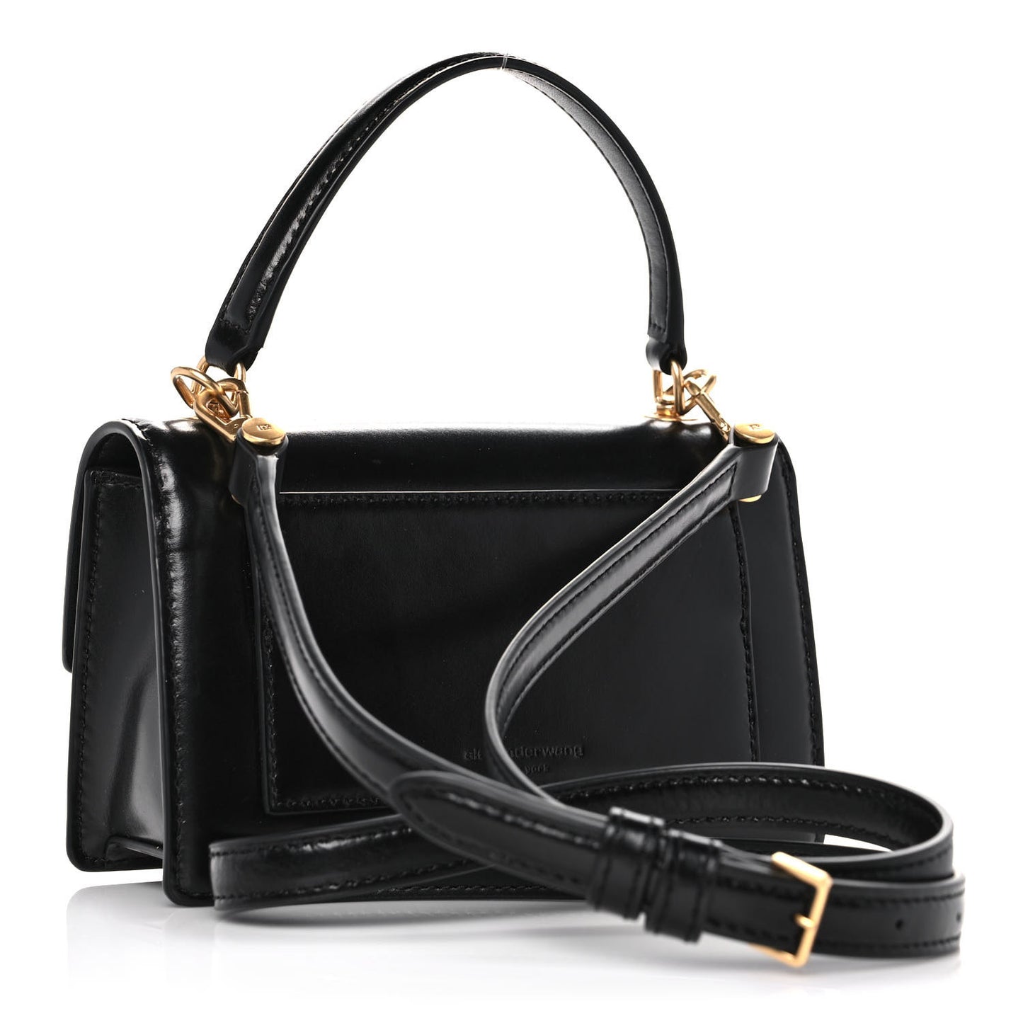 Calfskin Mini Legacy Satchel Black