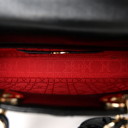 Christian Dior Lambskin Cannage Medium Lady D-Joy Black 5 of 10