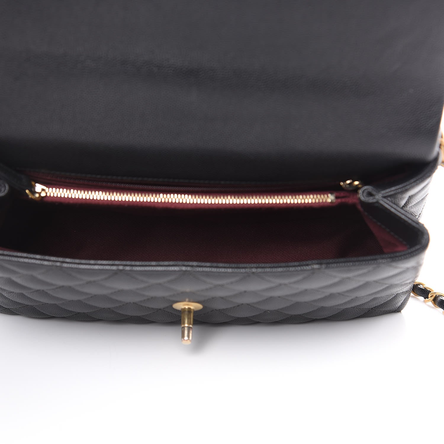 Chanel Caviar Quilted Small Coco Handle Flap Black 5 of 13
