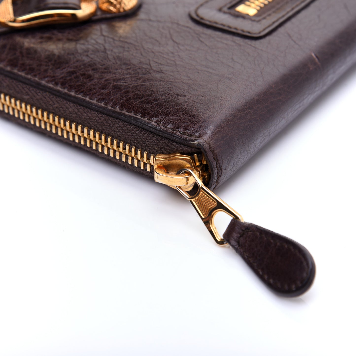 Agneau Giant 12 Gold Hardware Compagnon Wallet Black