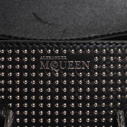 Alexander McQueen Calfskin Studded Mini Heroine Shoulder Bag Black 6 of 16