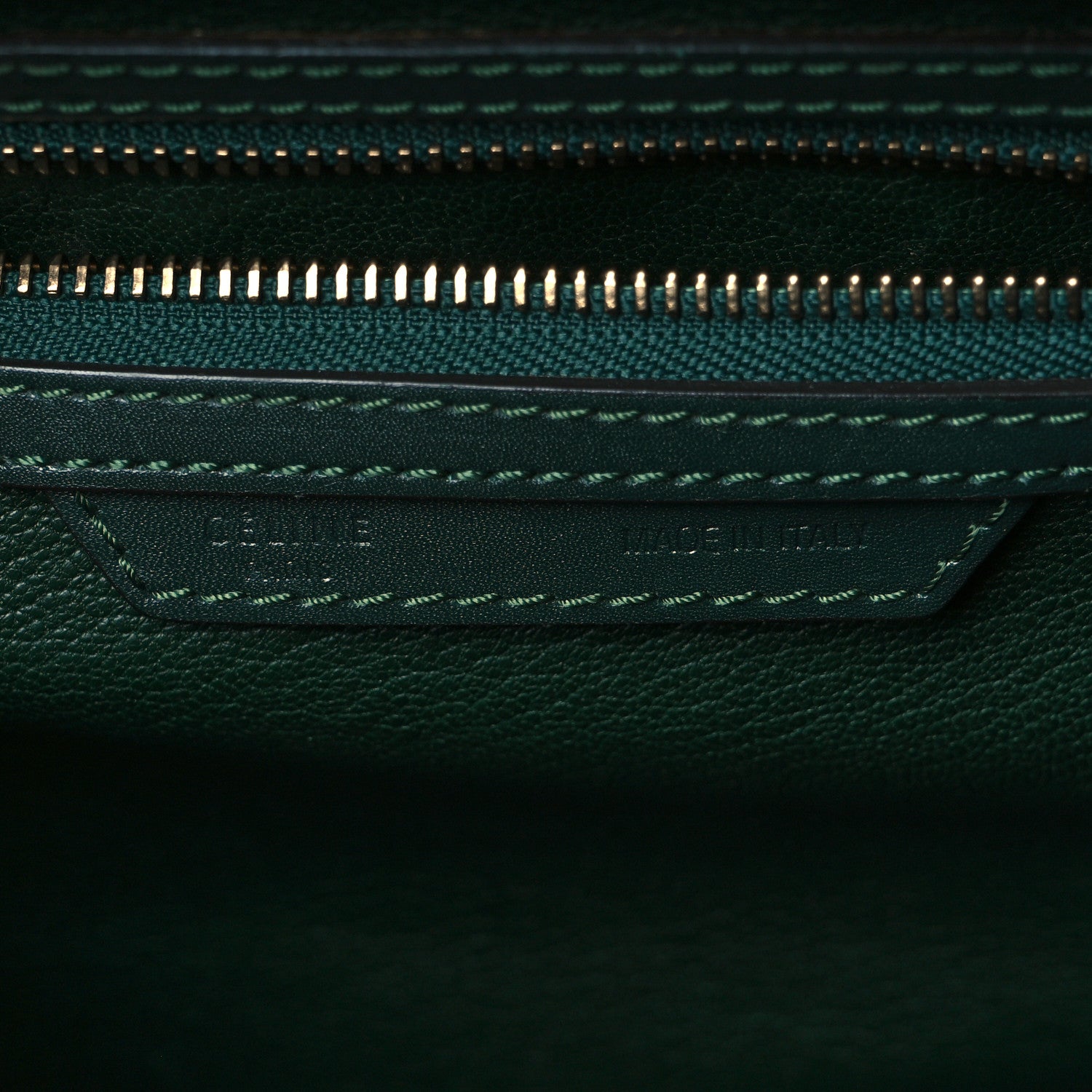 Celine Smooth Calfskin Mini Luggage Emerald 6 of 18