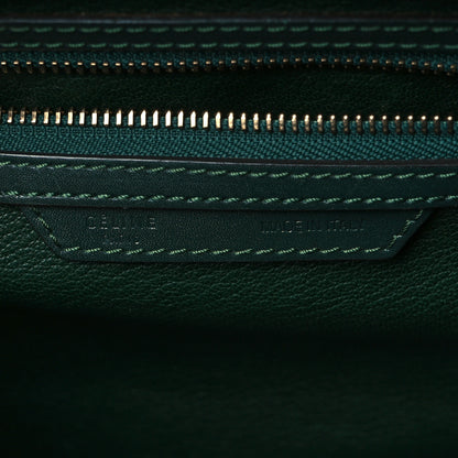 Celine Smooth Calfskin Mini Luggage Emerald 6 of 18