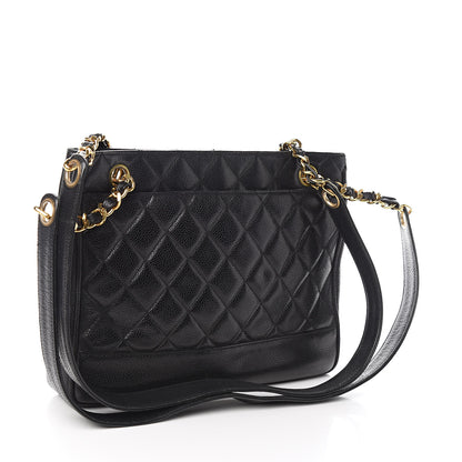 Chanel Caviar Quilted Shoulder Bag Black 3 of 15