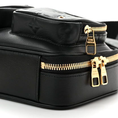 Louis Vuitton Calfskin Monogram Embossed Utility Crossbody Black 8 of 8