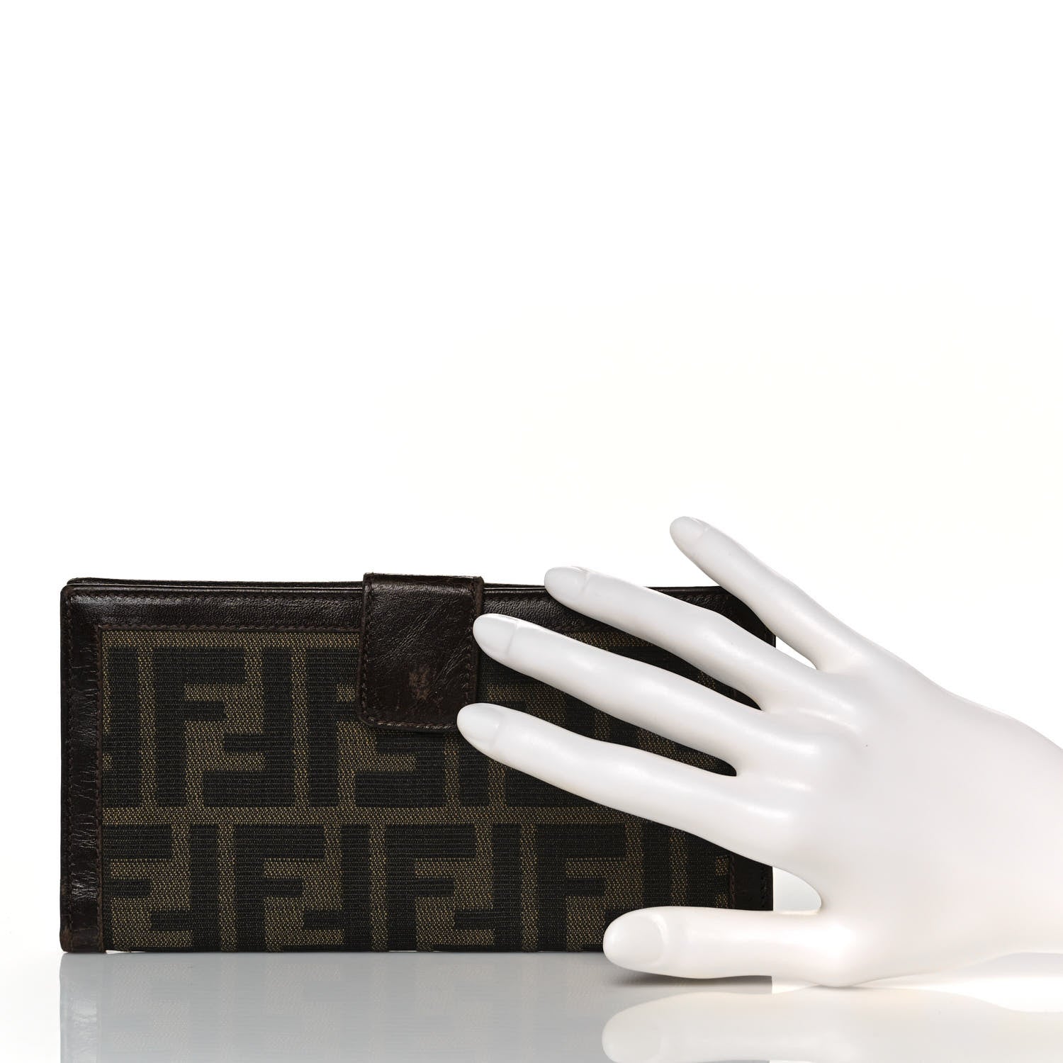Fendi Zucca Continental Wallet Tobacco 2 of 10