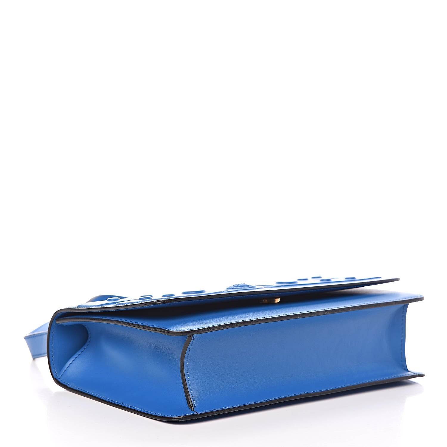 Versace Supple Calfskin Tribute X Shoulder Bag Blue 4 of 10
