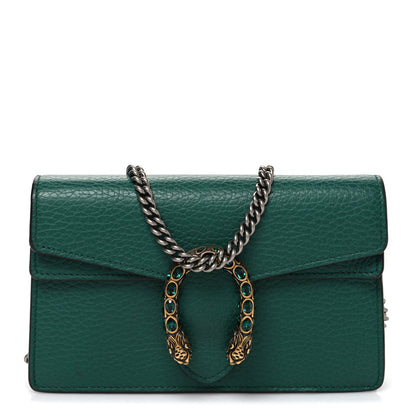 Gucci Calfskin Super Mini Dionysus Shoulder Bag Emerald 1 of 9