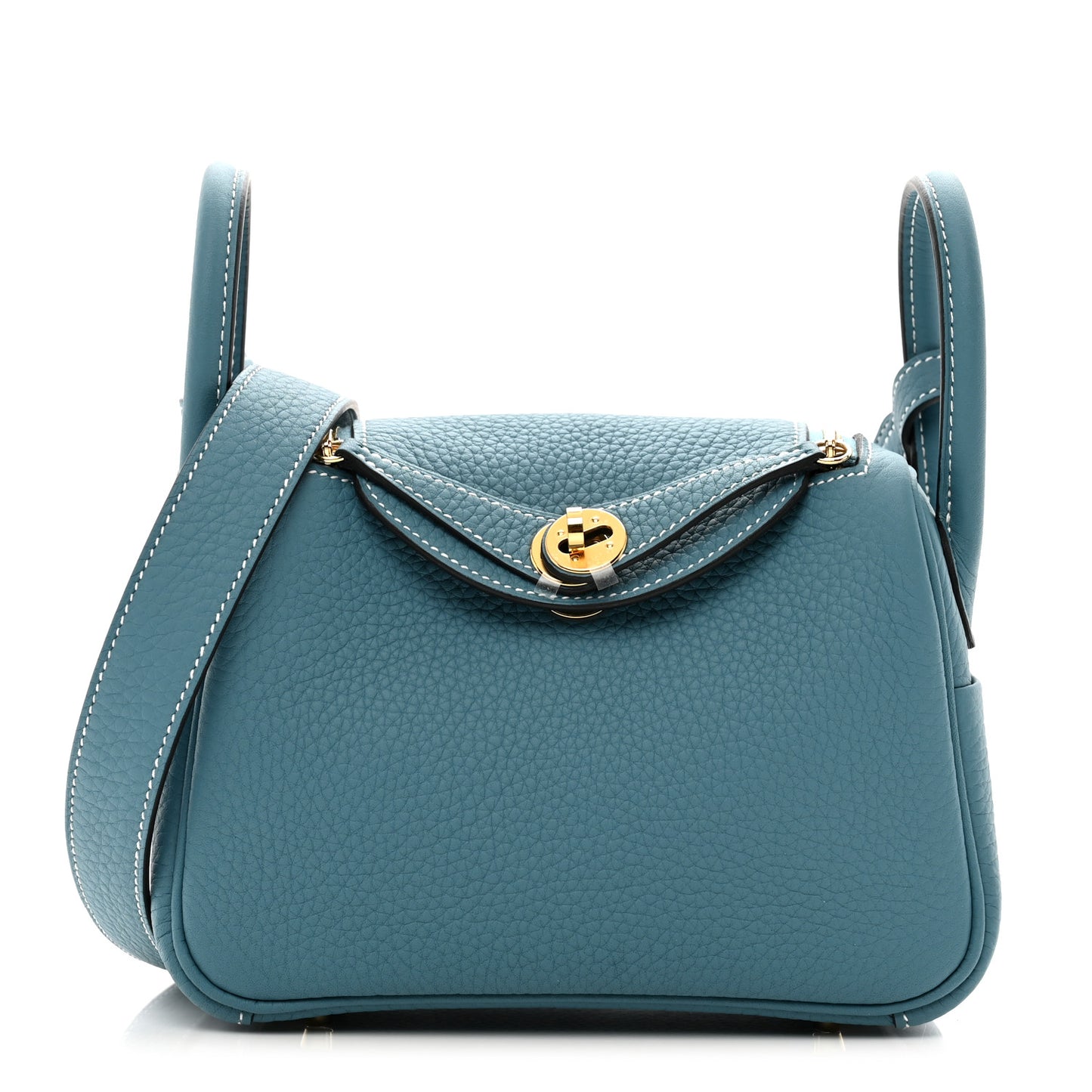 Taurillon Clemence Mini Lindy 20 Bleu Jean