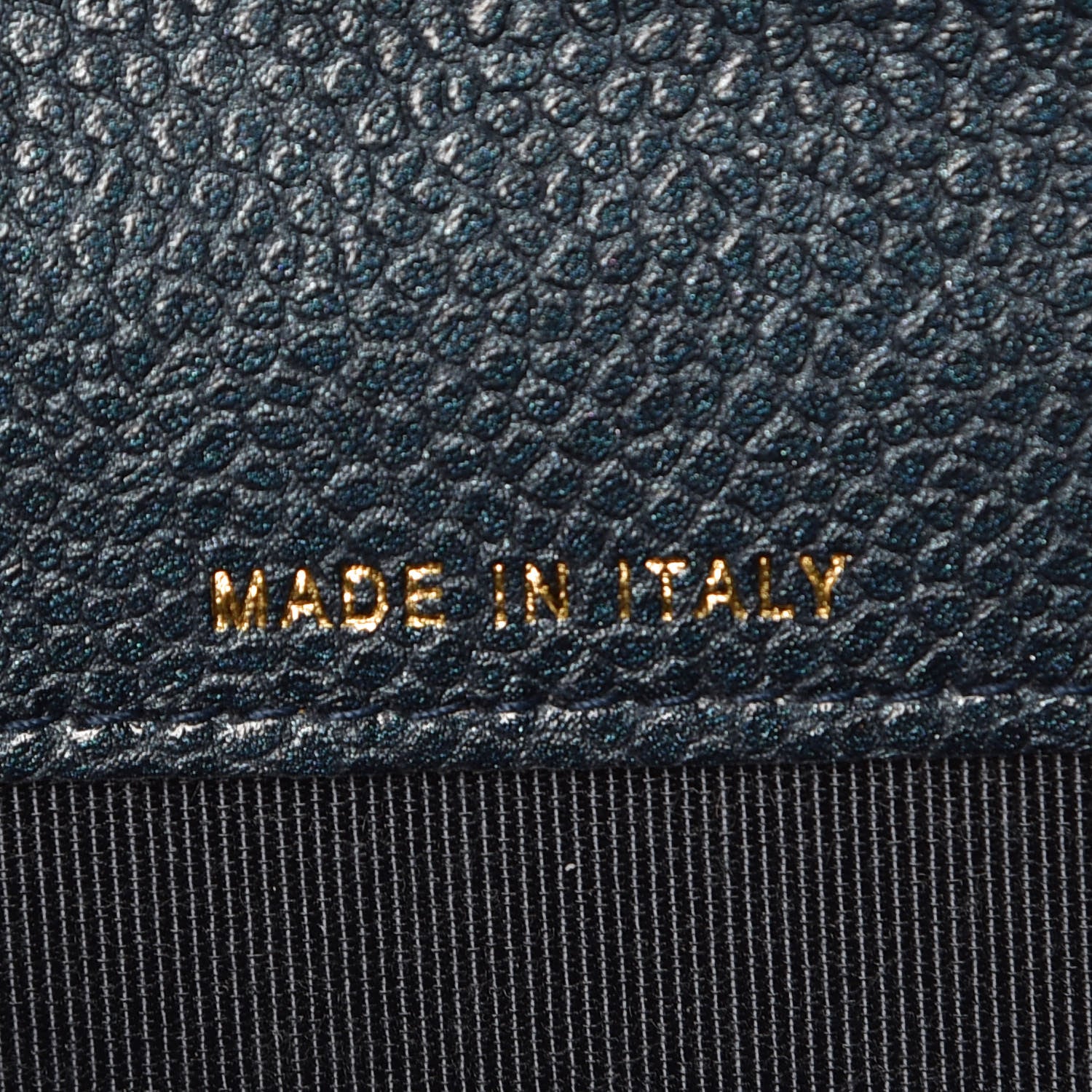 Chanel Metallic Caviar Quilted Flap Card Holder Dark Blue 7 of 11