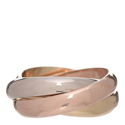 Cartier 18K Pink Yellow White Gold Classic Trinity Ring 51 5.75 1 of 8