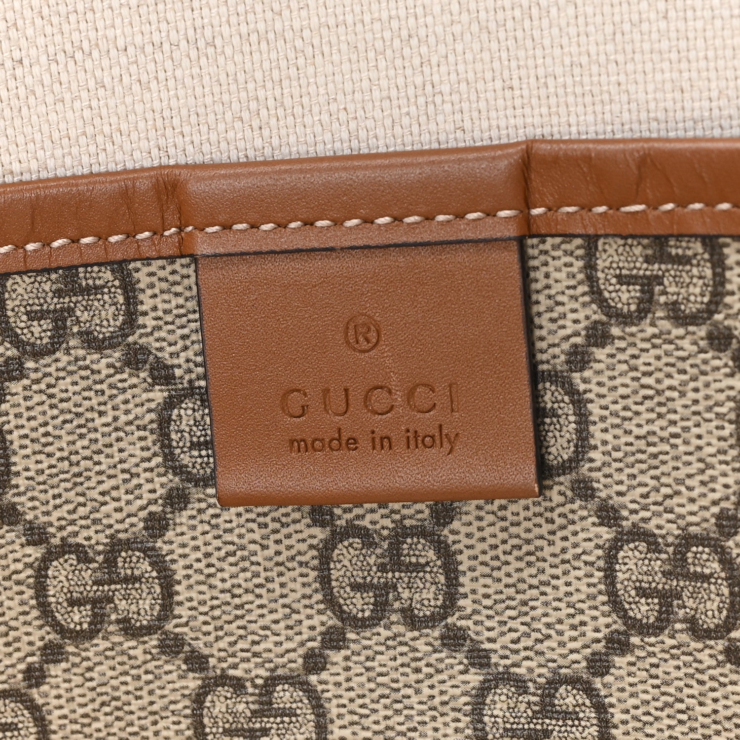 Gucci GG Plus Monogram Medium Signature Web Loop Tote Light Brown 6 of 10