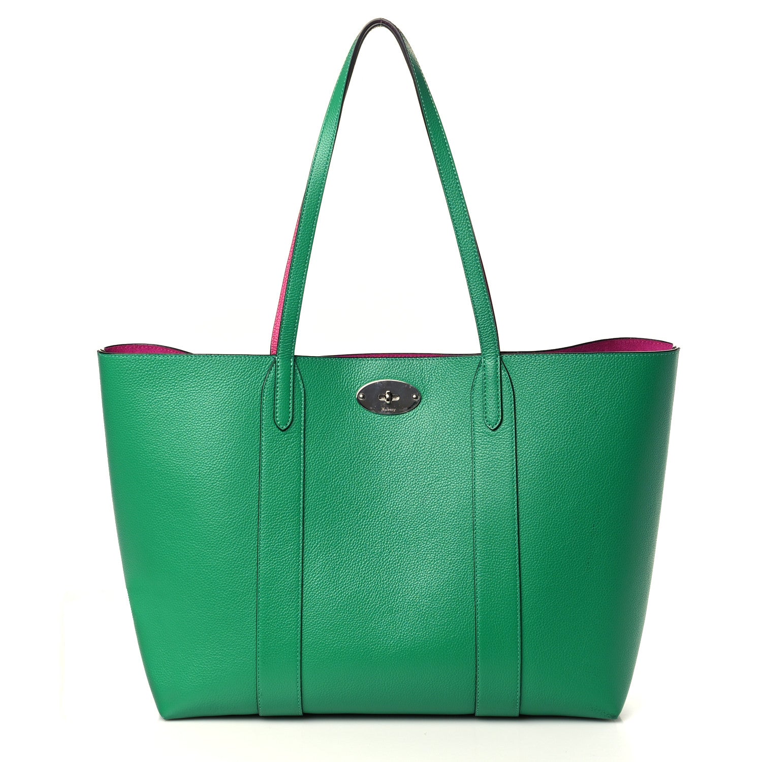 Mulberry Small Classic Grain Bayswater Tote Lawn Green 3 of 9