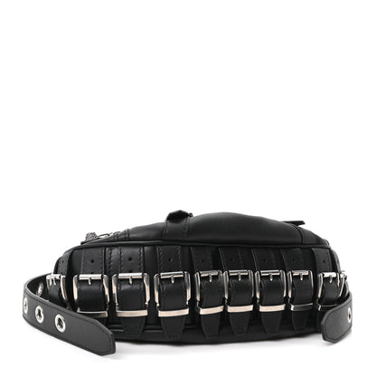 Balenciaga Smooth Calfskin Buckles Le Cagole Shoulder Bag XS Black 5 of 11
