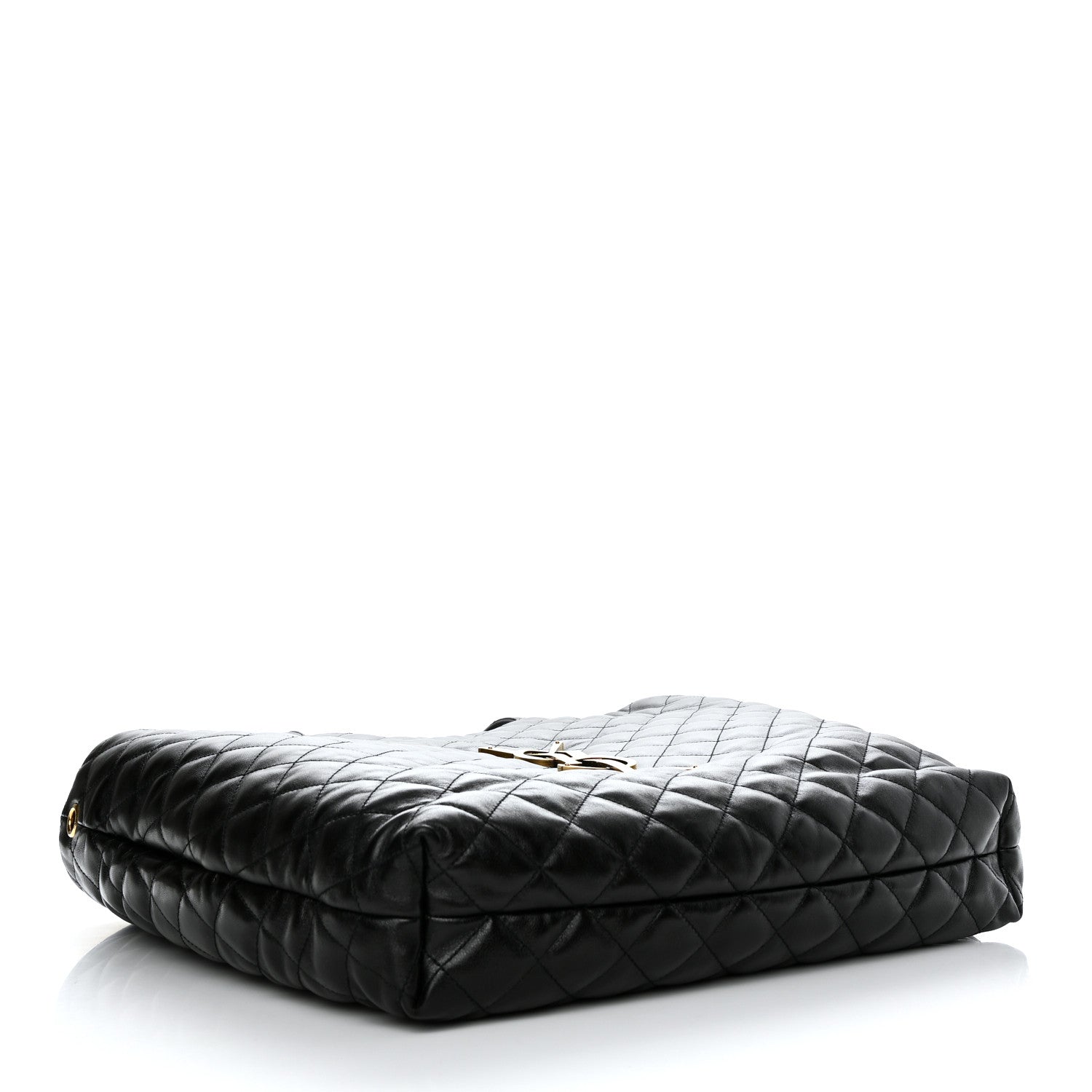 Saint Laurent Lambskin Quilted Maxi Icare Shopping Tote Black 5 of 10