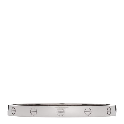 Cartier 18K White Gold LOVE Bracelet 18 2 of 9