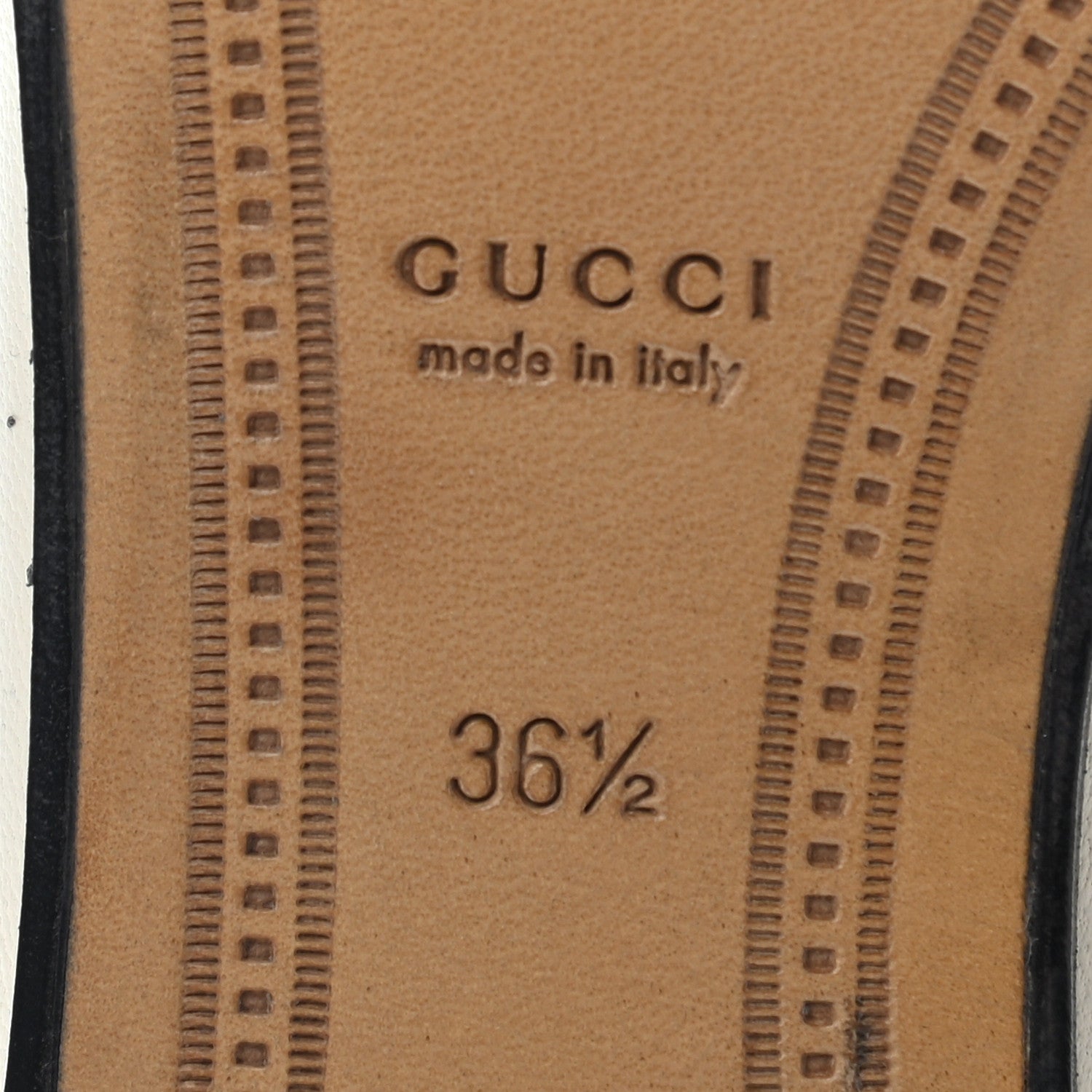 Gucci Lambskin Womens Brixton Horsebit Loafers 36.5 Mystic White 8 of 13