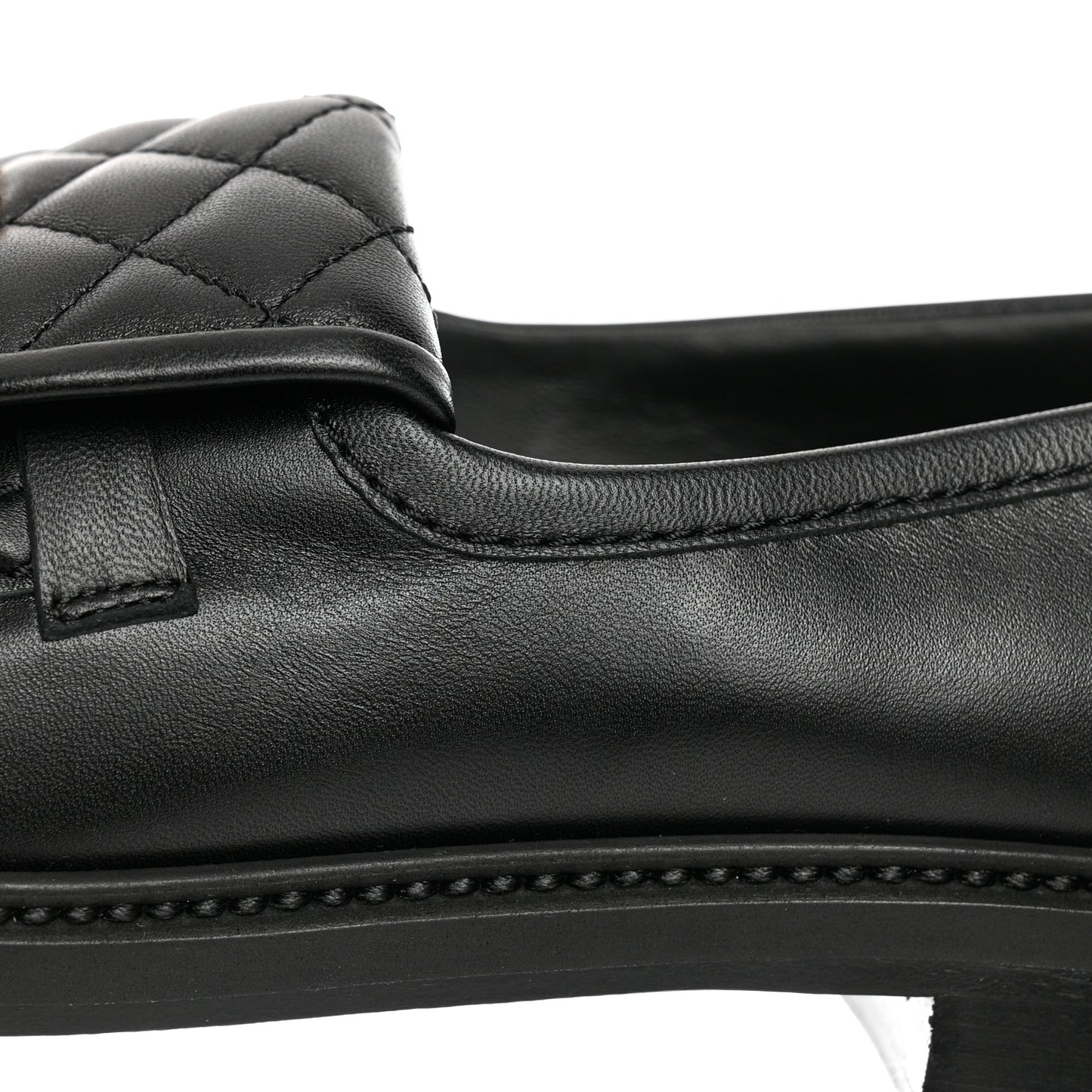 Lambskin Quilted CC Turnlock Loafers 41 Black