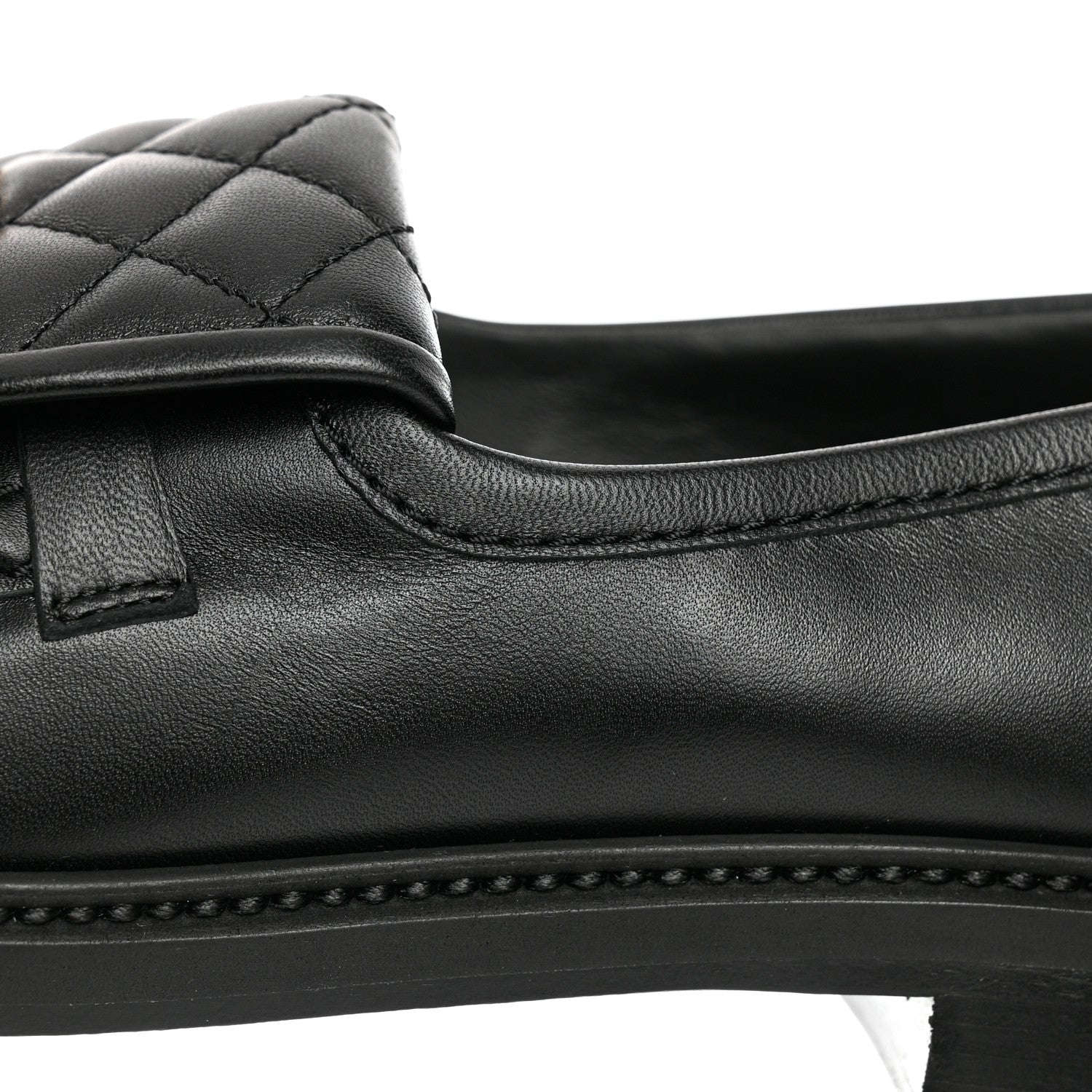 Chanel Lambskin Quilted CC Turnlock Loafers 41 Black 10 of 10