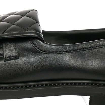 Chanel Lambskin Quilted CC Turnlock Loafers 41 Black 10 of 10
