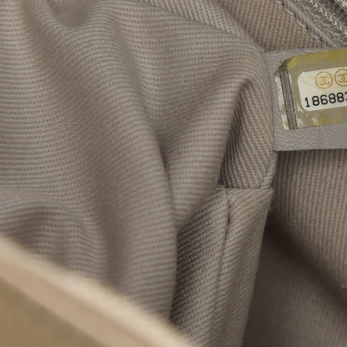 Caviar Quilted Jumbo Easy Flap Beige