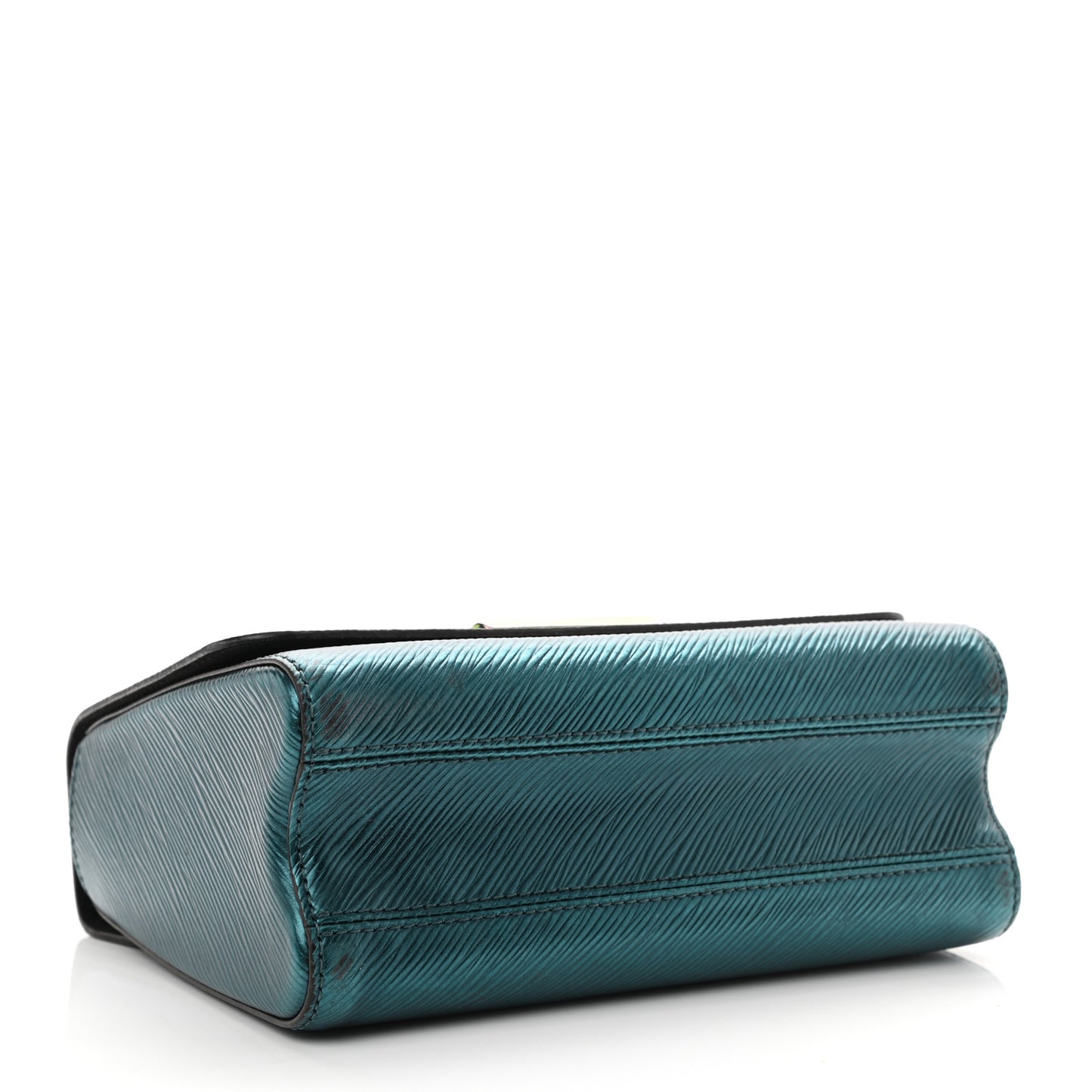 Epi Twist Scarabeo Shoulder Bag MM Blue Boreale
