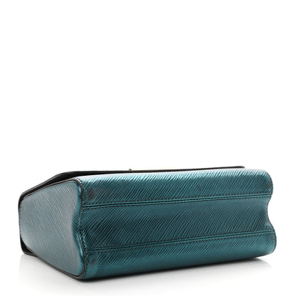 Louis Vuitton Epi Twist Scarabeo Shoulder Bag MM Blue Boreale 4 of 15
