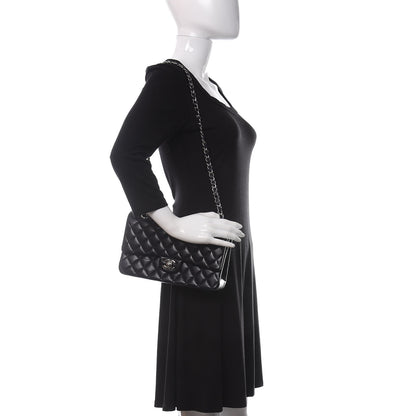 Chanel Lambskin Quilted Medium Double Flap Navy 2 of 15